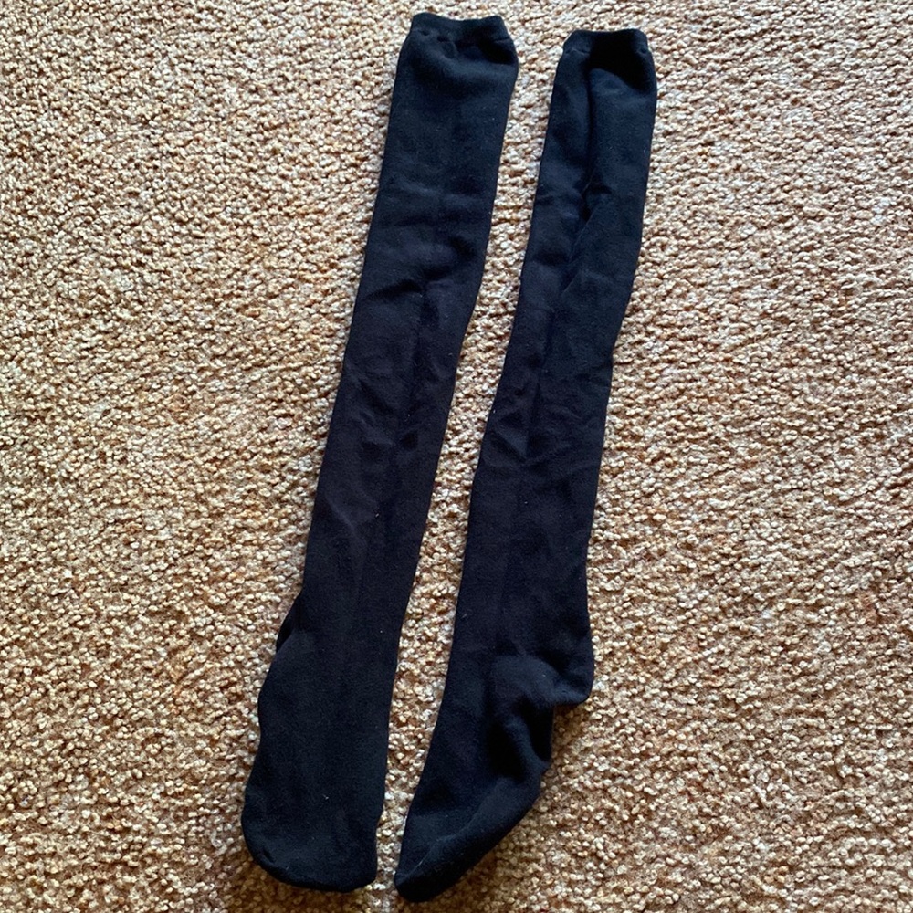Black knee high socks